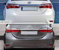 The corolla is a compact sedan, while the corolla im has a hatchback body. 2017 Toyota Corolla New Facelift Vs Old Carspiritpk