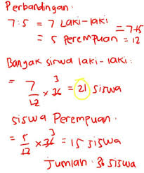 Siswa kelas vii smp 01 terdiri dari siswa perempuan 24 orang. Perbandingan Banyak Siswa Laki Laki Dan Perempuan Kelas 6 Sd Tunas Bangsa 7 5 Jika Jumlah Siswa Di Brainly Co Id