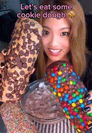 Dipping Cookie Dough in Milk