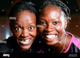 New Adelaide Thunderbird signings Bongiwe Msomi from South Africa and  Shimona Nelson from Jamaica pose for a photo at Priceline Stadium in  Adelaide, Wednesday, November 8, 2017. (AAP Image/Mark Brake Stock Photo -