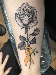 You should always remember that tattoo is made for the whole rest of your life and its meaning will be always fallowing you. Pin By Stacy Herbers Logue On Tatoo Cancer Ribbon Tattoos Awareness Ribbons Tattoo Awareness Tattoo
