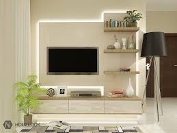 We also like the combination of colors and the way the lower cabinet disappears into the décor. 8 X7 Glorious Tv Unit Houzlook