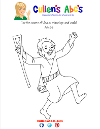 These peter and the lame man activities will help children become familiar with this story, with peter's role in the early church, and with jesus' power to heal. Coloring Pages Of Peter And John Heal A Lame Man Coloring Home