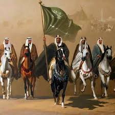 الملوك المملكه العربيه السعوديه للغنان الجزائرى حسين زيانى art islamic paintings arabian art