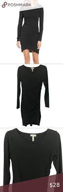 Leith - Nordstrom Ruched Black Long Sleeve Dress In 2021 Black Long Sleeve Dress Long Sleeve Dress Clothes Design