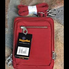 Baggallini's smartphone pouch is the perfect size for carrying just the essentials lightweight and water resistant: Baggallini Bags Baggallini Tomato Capri Bagg Poshmark