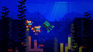 I don't like having a transparent face and i'm not convinced with personally, i wanted the iceologer to win, but this is amazing and makes me happy the glow squid. Glow Squid Minecraft Wallpapers Wallpaper Cave