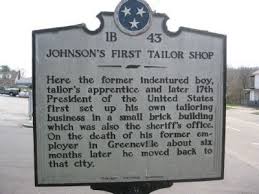 Johnson S First Tailor Shop Historical Marker Historical Marker Civil War Monuments Markers