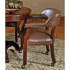 Mcbride Vinyl Upholstered Solid Wood Arm Chair Dining Chairs Chair Wood Arm Chair