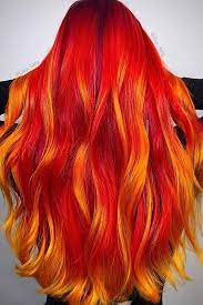 Bright Orange Hair Color Fire Hair Hair Styles Hair Colour Design