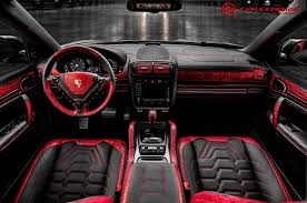 Porsche Cayenne With Red Crocodile Interior Porsche Cayenne Porsche Custom Car Interior
