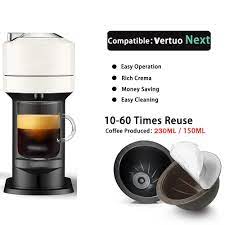 After testing the product, our reviewer. 10 To 60 Times Using Food Grade Pp Coffee Capsule For Vertuo Next Env150 Vertuoline Plus Refillable Pods Coffee Filters Aliexpress