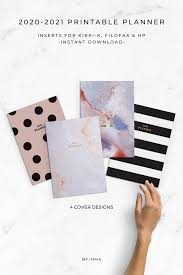 2020 2021 Printable Planner Inserts For Happy Planner Filofax A5 Kikki K And Half Letter Planners In 2020 Planner Inserts Printable Printable Planner Planner Inserts