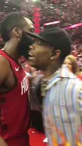 Husband to my better half; Nba On Espn Travis Scott Daps Up James Harden Facebook