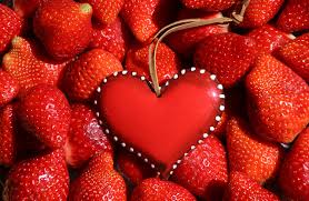 Herz vaalheit (ハーズ=ヴァールハイト hāzu vuāruhaito, lit: Foto Herz Rot Erdbeeren Beere Das Essen Vorlage Grusskarte Viel