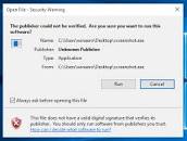 Image result for publisher could not be verified fix