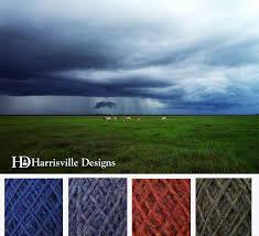 april showers color palette featuring harrisville designs