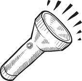 flash light black and white clipart - Clip Art Library