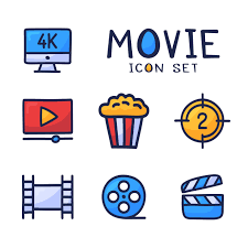 Borrowed from french bioscope and/or german bioscop (now spelt bioskop), a term used in the names of two early film projectors, developed by the frenchman georges demenÿ and the german max skladanowsky, respectively. Eenvoudige Set Van Bioscoop Gerelateerde Vector Cartoon Overzicht Iconen Bevat Pictogrammen Zoals Film 4k Popcorn Videoclip En Meer Hand Tekenen Vectorillustratie 1812860 Download Free Vectors Vector Bestanden Ontwerpen Templates