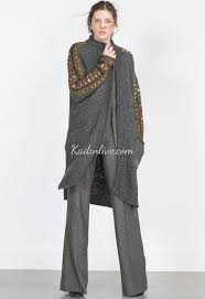 Zara Yeni Sezon Uzun Hirka Modelleri Kadinlive Com Long Cardigan Knitwear Women Zara