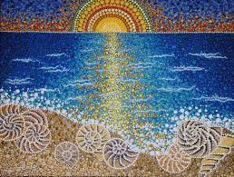 Dotart Dotilism Dotpainting Acrylicpainting Sea Seapainting Sunset Shells Lusanta Art Whisper Dot Art Painting Art Dot Painting