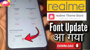 If it's there, just download the update. Realme Theme Store 6 4 Font Change Oppo New Theme Store Atul Tech Bazaar