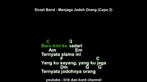 Rf medan 2 years ago. Menjaga Jodoh Orang Dcozt Band Lirik Dan Chord Cover Chords Chordify