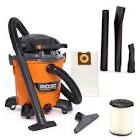 NXT 45L (12 Gal.) 6.0 Peak HP Wet/Dry Shop Vacuum with Detachable Leaf Blower and Accessories HD1280 RIGID