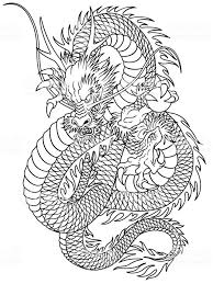 I Described It In Traditional Japanese Technique Traditional Tattoo Dragon Dragon Tattoo Stencil Japanese Tattoo Art