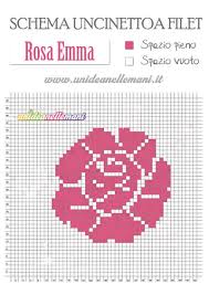 Schemi filet da scaricare gratis in passato abbiamo segnalato siti con schemi punto croce gratis , oggi vediamo. Schemi Fiori Uncinetto A Filet La Rosa Emma