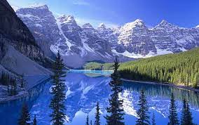 Moraine Lake Banff National Park Lac Moraine Parc National Banff Alberta Beautiful Landscape Wallpaper Landscape Wallpaper Canada National Parks