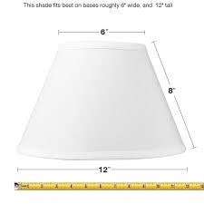 Height black paper with gold foil interior/brass hardware drum lamp shade with 12 reviews. 6x12x8 Threaded Uno Downbridge Lamp Shade White Walmart Com Walmart Com