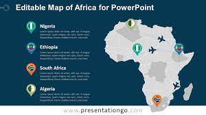 59 layers with each country in alphabetical order and on its own layer. Africa Editable Powerpoint Map Presentationgo Com
