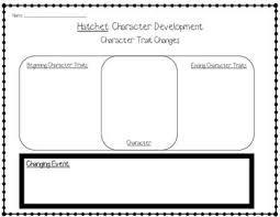 Black And White Hatchet Hatchet By G Paulsen Character Development Graphic Organizers Old V New Brian Character Development Worksheet Character Development Graphic Organizers