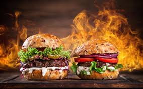 Tip A Real Background Fire While Shooting The Product Can Use Deo Hamburguer Artesanal Hamburguer Imagens De Hamburguer