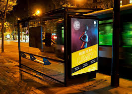 Night Bus Shelter Billboard Free Mockup Mockup Free Psd Billboard Mockup Free Mockup