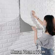 Wallsticker atau stiker dinding atau tempelan dinding bisa diaplikasikan sebagai pemanis setiap ruangan. Wallpapper 3d Foam Batu Bata Wall Sticker Stiker Dinding Untuk Dekorasi Kamar Ruang Tamu Rumah Shopee Indonesia