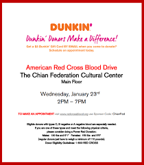 chian federation red cross hosting a blood drive in