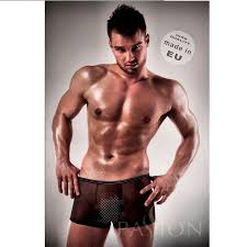 PASSION MEN 025 BOXER NEGRO TRANSPARENTE SM - Ciucciolna Sexy Shop Online