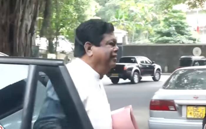 Bandula Gunawardena Leaves Bribery Commission After Giving Statement