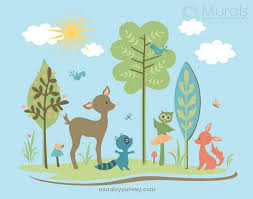 Animal Kids Mural Wallpaper Mural Ideas 13361 Murals For Kids Nursery Mural Murals Your Way
