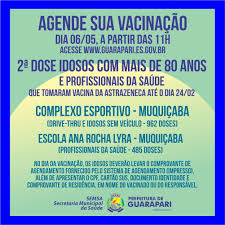 Novas vagas serão abertas a partir do recebimento de mais vacinas do programa nacional de imunização. Covid 19 Prefeitura De Guarapari Abre Novo Agendamento Para Aplicacao De Segunda Dose Da Vacina Para Profissionais Da Saude E Idosos Acima De 80 Anos Nesta Quinta Feira 06 Prefeitura Municipal De Guarapari Es