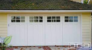 The Perfect Match For A Craftsman Style Home With Its Traditional Wooden Siding And White Painted Trim I Coastal Cottage Custom Garage Doors Garage Door Design