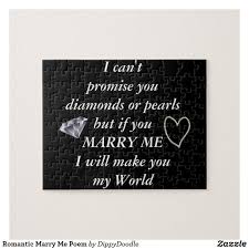 Romantic Marry Me Poem Jigsaw Puzzle Zazzle Com Marry Me Quotes Proposal Quotes Poems For Him