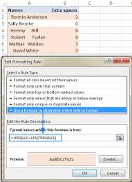 In find what input bar, insert a blank space using the space bar and replace with should remain blank. Excel Trim Function Quick Way To Remove Extra Spaces