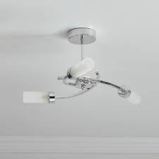 Lighting is one of the most important of all building systems, and we offer buyers thousands products of lights to choose from including modern, indoor, outdoor and bathroom lighting. Wilko 3 Arm Chrome Swirl Ceiling Light With Frosted Glass Shades Wilko