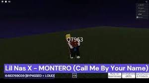 • use the id to listen to the song in roblox games. Lil Nas X Montero Call Me By Your Name Roblox Id Code Loud And Bypassed Youtube