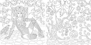 These pumpkin coloring pages are great for halloween, fall, and thanksgiving. Coloring Pages With Halloween Girl And Bats Stock Vector Illustration Of Animal Costume 127451784