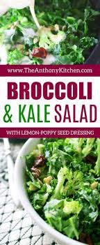 Kale And Broccoli Salad Recipe Kale Salad Broccoli Recipes Healthy Salad Recipes