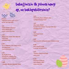 ilk yilda hangi ay 2020 yenidogan bakimi gebelik donemi bebek bilgisi